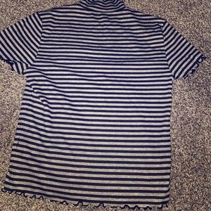 Black and grey stripped shirt